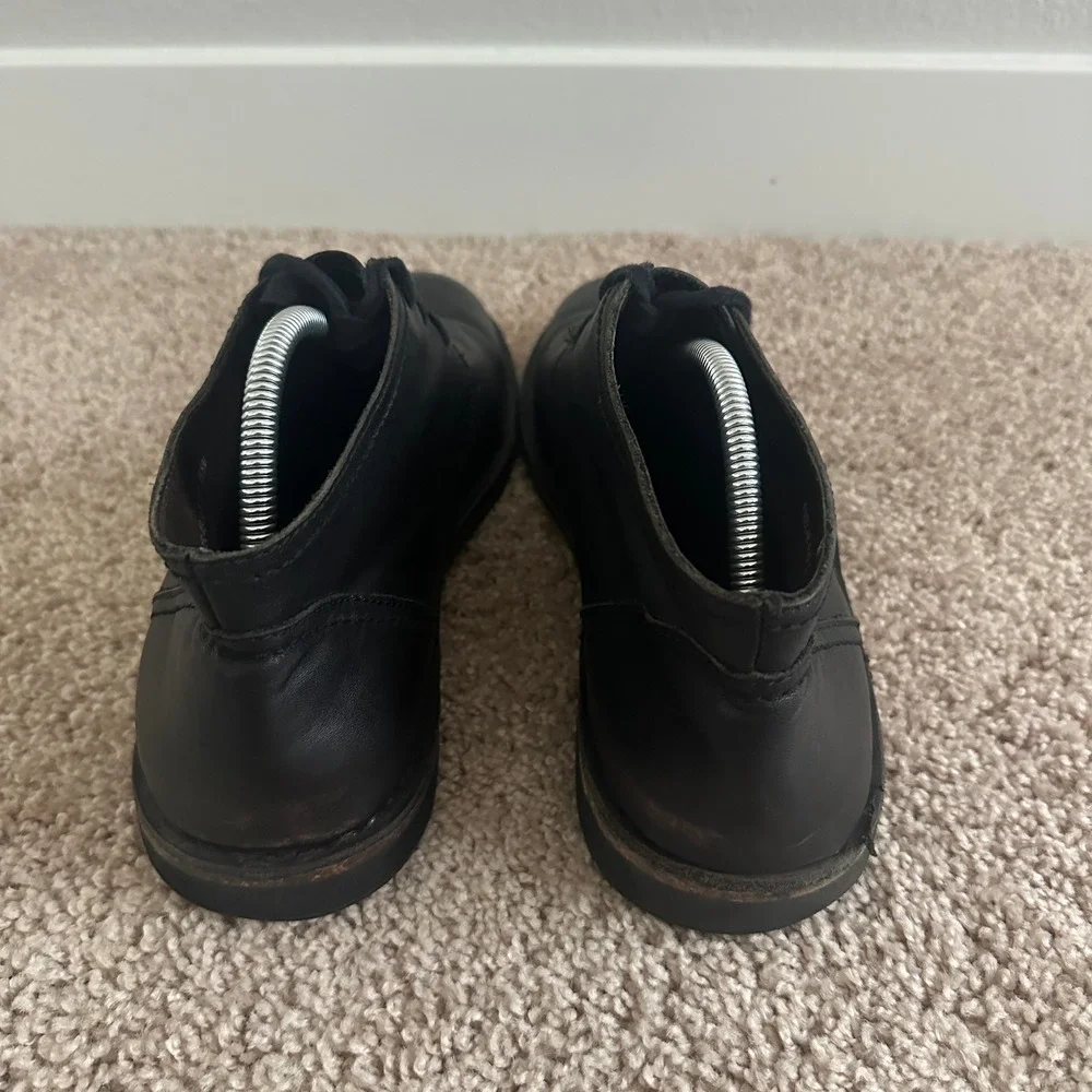 John Varvatos Chukka Boots Mens 11.5 Black Leather Lace Up